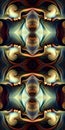 Abstract facial portrait shapes seamless symmetry wallpaper