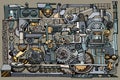 Abstract factory or steampunk vector decorative background