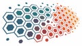 Abstract Fading Hexagon Pattern Geometric Vector Art, vector design Generative AI Royalty Free Stock Photo