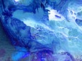Abstract fantastic creative hand painted background, marble texture, abstract ocean, acrylic painting