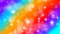 Abstract Fantasy Colorful Sparkling Starry Rainbow With Blurry Sharp Glitter Sparkle Particles Background Royalty Free Stock Photo