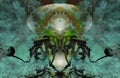 Abstract Fantasy Green Background