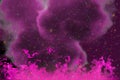 Abstract dynamic fantasy pink fire and smoke colorful background with sparks and fume