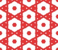 Abstract fantasy thin line hexagon, triangle geometric seamless pattern. Royalty Free Stock Photo
