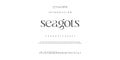 Seagots serif Font alphabetical typography