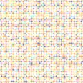 Abstract fashion polka dots background. White seamless pattern with rainbow gradient circles. Template design for Royalty Free Stock Photo