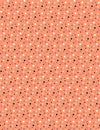 Abstract fashion romantic polka dot seamless pattern in muted orange, pink, gray and black colors