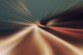 Abstract fast speed motion blurred light