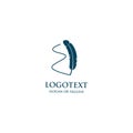 Creative feather logo design concept