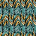 Abstract feather pattern