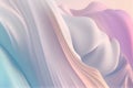 Abstract feather rainbow textile waves background. A soft background with a pastel-colored gradient. Fashion color