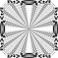 Abstract Fence Element Circular Net Space Repeating Multiple Angle Perspective Intersected Black on transparent background