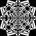 Abstract Fence Element Negative Space Repeating Dual Angle Perspective Intersected Black on transparent background