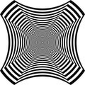 Abstract Fence Element Positive Space Repeating Multiple Angle Perspective Intersected Black on transparent background