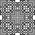 Abstract Fence Four Squares Four Like Illusion Arabesque Intersections