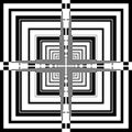 Abstract Fence Four Squares Too Like Illusion Arabesque Intersections