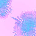 Abstract ferromagnetic fluids. Neon colored background. 3d rendering digital illustration