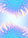 Abstract ferromagnetic organic blobs. Modern background. Creative design. 3d rendering digital illustration