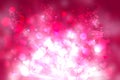 Abstract festive blur bright pink purple background texture with white pink hearts love bokeh and stars for valentine or wedding Royalty Free Stock Photo