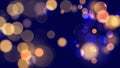Abstract festive blurred background. Vibrant bokeh lights. Bright defocused glowing lights effect.
