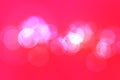 Abstract festive blurred red pink background texture with bokeh circles and lights for Valentine or wedding day. Card concept. Royalty Free Stock Photo