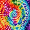 Abstract festive colorful background, Bright round Tie Dye pattern illustration. Royalty Free Stock Photo