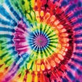 Abstract festive colorful background, Bright round Tie Dye pattern illustration. Royalty Free Stock Photo