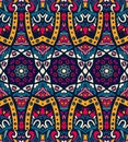 Abstract festive colorful ethnic tribal pattern