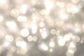 Abstract festive light brown gradient gray silver bokeh background texture with colorful circles and bokeh lights. Beautiful Royalty Free Stock Photo