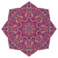 Abstract festive mandala floral design colorful ornament stylish element