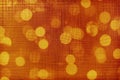 Abstract festive orange background with light bulbs