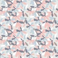 Abstract festive seamless pattern with stylish flowers