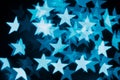 Abstract festive stars bokeh