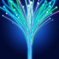 Abstract of fiber optics Royalty Free Stock Photo