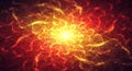 Abstract fiery explosion of light and energy background Royalty Free Stock Photo