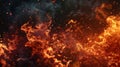 Abstract Fiery Inferno Background. AI generated Royalty Free Stock Photo
