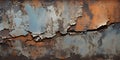 Abstract figure of rusty metal peeling painted background. Royalty Free Stock Photo