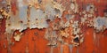 Abstract figure of rusty metal peeling painted background. Royalty Free Stock Photo
