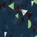 Abstract Figures Seamless Pattern - Repeating ornament for textile, wraping paper, fashion etc.