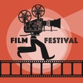 Abstract Film Festival poster Royalty Free Stock Photo