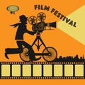 Abstract Film Festival poster Royalty Free Stock Photo