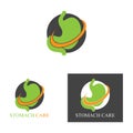 stomache care vector illustration Royalty Free Stock Photo