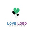 heart love logo company bussines and aplications Royalty Free Stock Photo