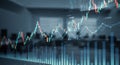 Abstract Financial Chart and Data Visualization Royalty Free Stock Photo