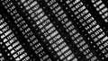 Abstract financial data, changing symbols on computer black screen background. Animation. Close up of stock market and Royalty Free Stock Photo