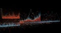 Abstract Financial Data Visualization Royalty Free Stock Photo