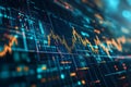 Abstract Financial Data Visualization ai generator Royalty Free Stock Photo