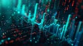 Abstract Financial Data Visualization, Generative AI Royalty Free Stock Photo
