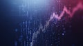 Abstract Financial Data Visualization, Stock Market Trend Analysis Royalty Free Stock Photo