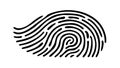 Abstract Fingerprint Swirl with Concentric Ring Pattern Vector, vector design Generative AI Royalty Free Stock Photo